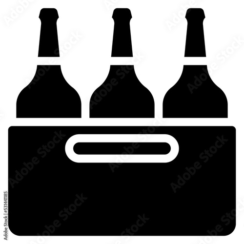 Beer Bottle Crate Icon
