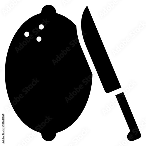 Lemon Slicing Icon