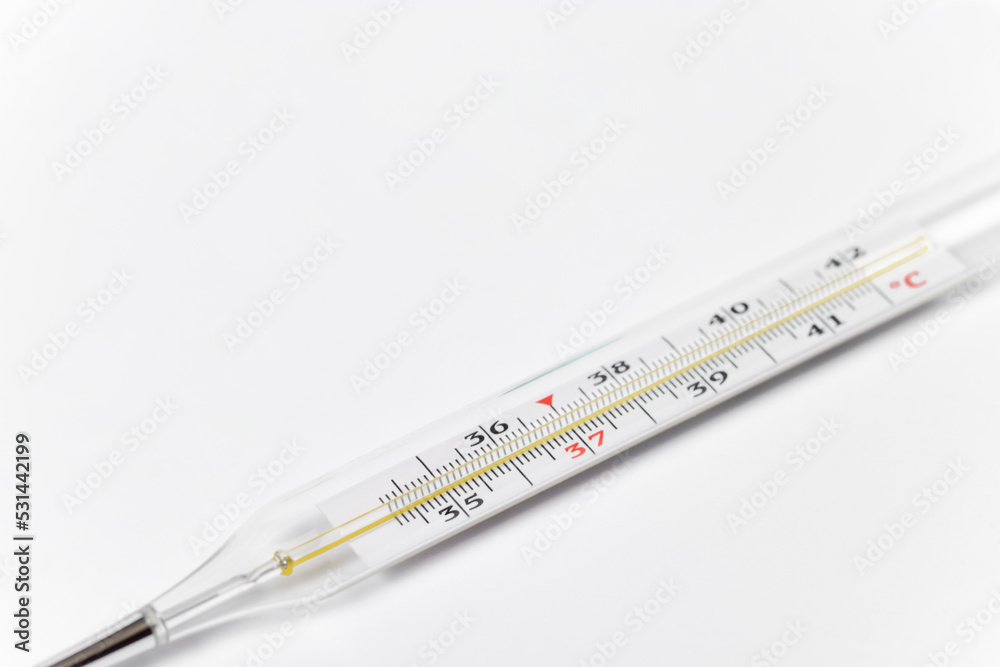 Method of temperature determination and treatment. Thermometer and medicines.Coronavirus Method of temperature determination and treatment. Thermometer and medicines.Coronavirus