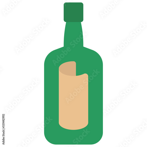 Message In Bottle Icon