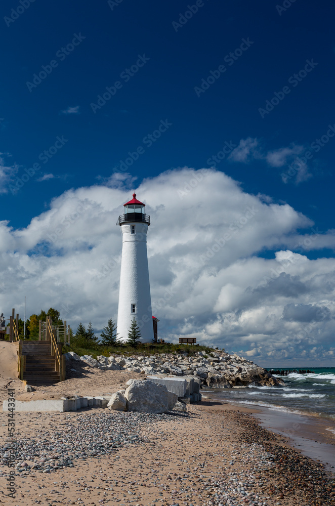 Crisp Point Lighthouse - A lighthouse along Lake Superior.