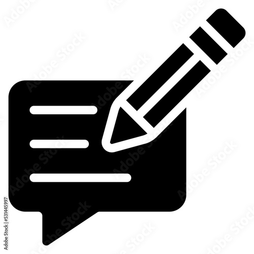 Write Comments Icon