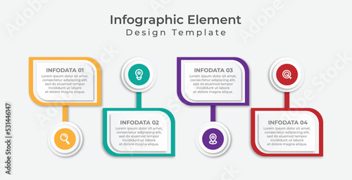 Infographics template for business, education, web design, banners, brochures, flyers. Vector illustration.