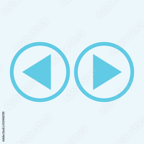 Free Download Play button icon in trendy flat style isolated on grey background. Play symbol for your web site design, logo, app, UI. Vector illustration - GFXLoad
