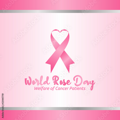 vector graphic of world rose day good for world rose day celebration. flat design. flyer design.flat illustration.
