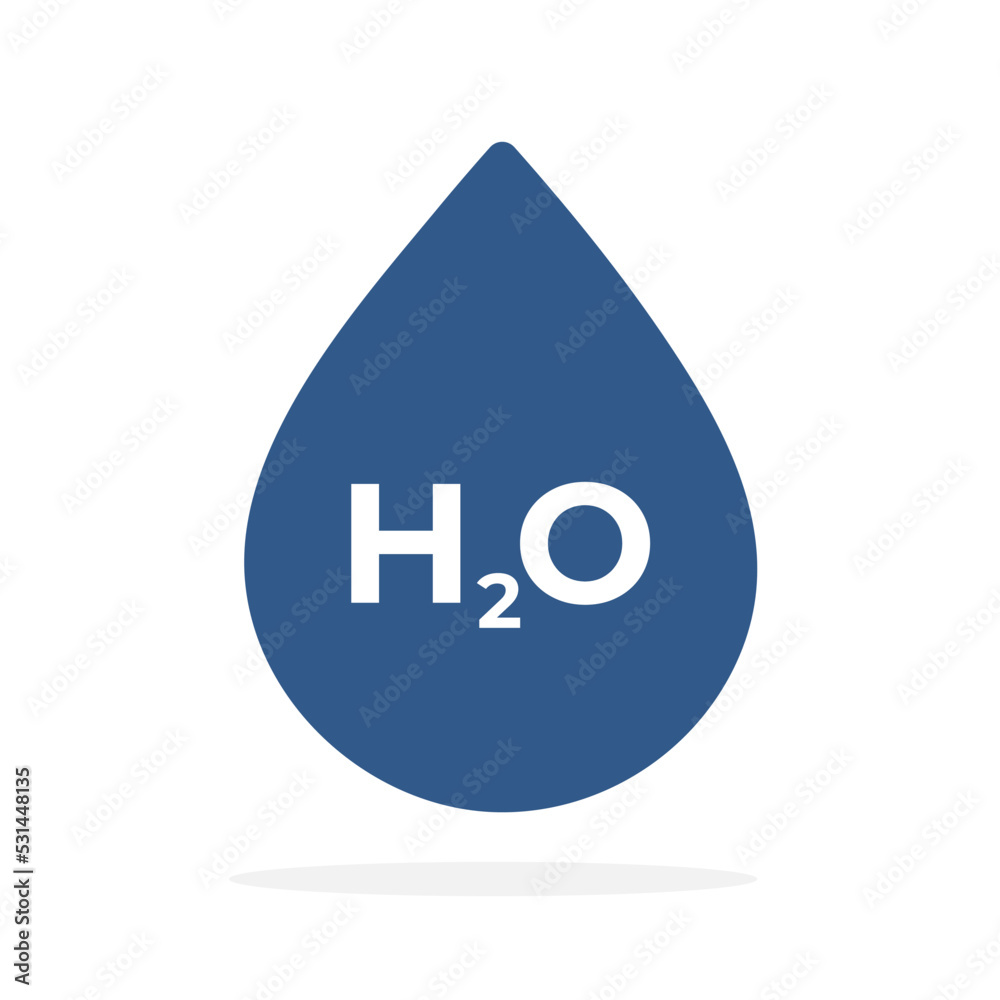 H2O Water drop vector icon water icon line art design. Aqua symbol. Water icon. Water formula H2O Water drop vector icon water icon line art design. Aqua symbol. Water icon. Water formula