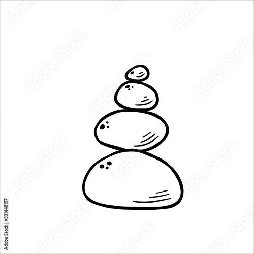 Balance stones for spa. Zen concept