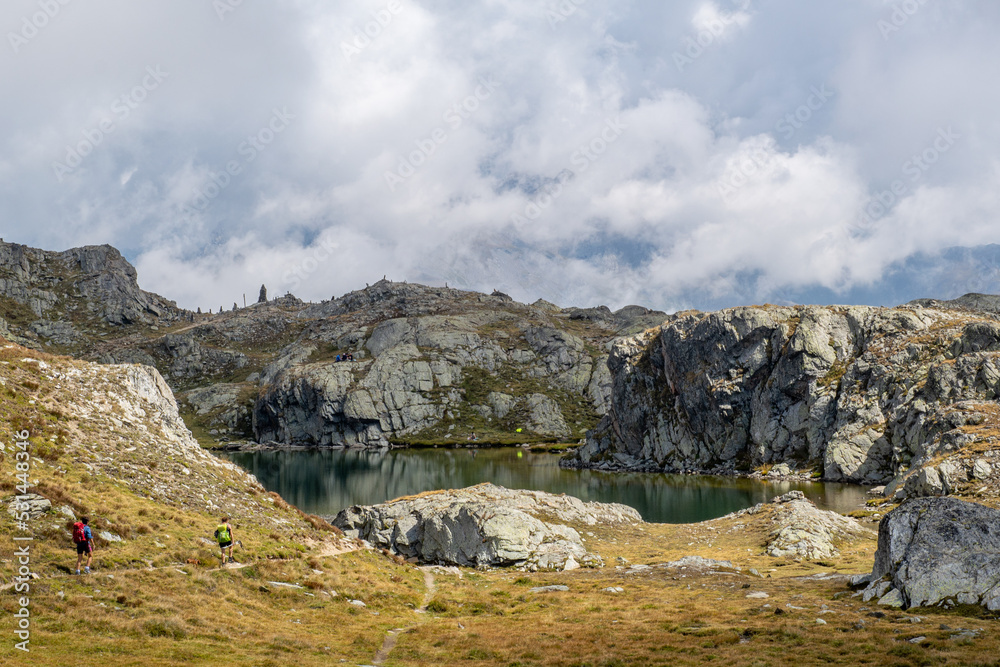 Fototapeta premium I laghi del Longet al confine tra la provincia di Cuneo e l’Alta Provenza