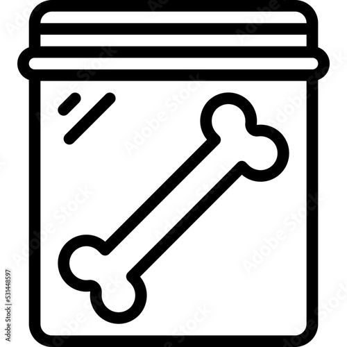 Bone In Zip Bag Icon
