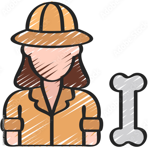 Female Archeologist Icon