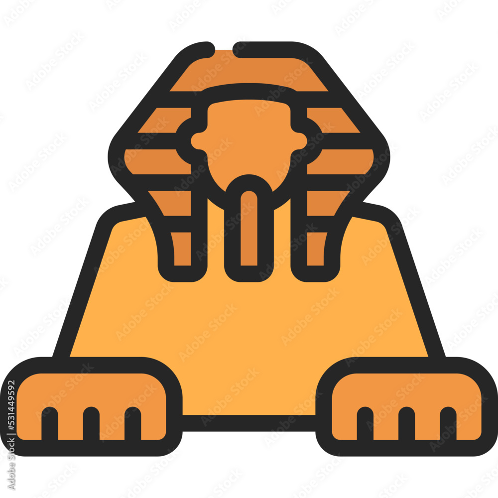 Sphinx Icon Stock Vector | Adobe Stock