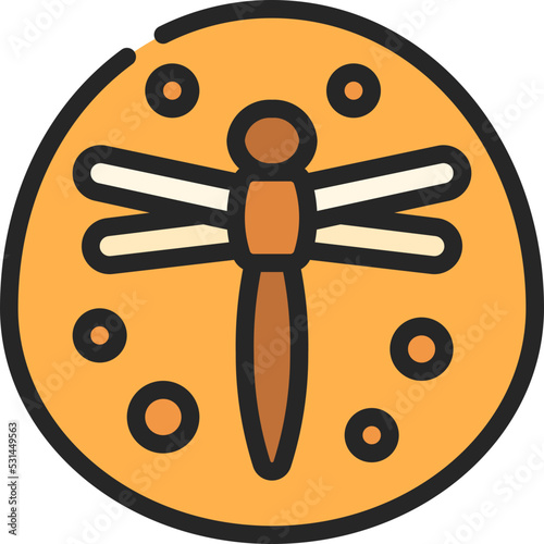 Bug In Amber Icon