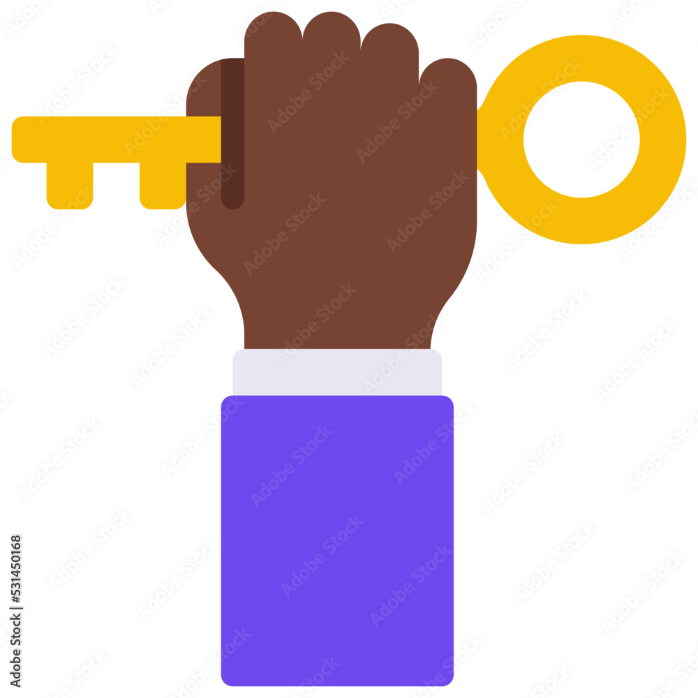 Holding Up Key Icon Holding Up Key Icon