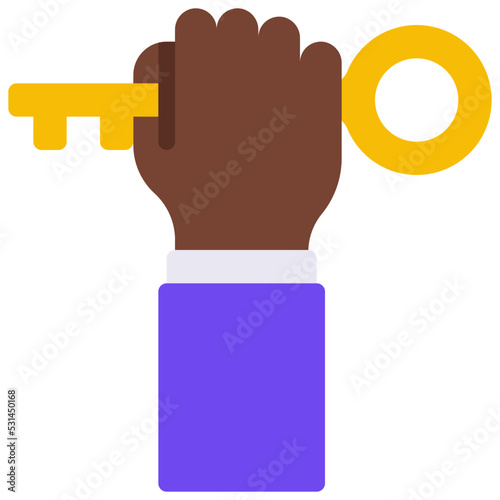 Holding Up Key Icon