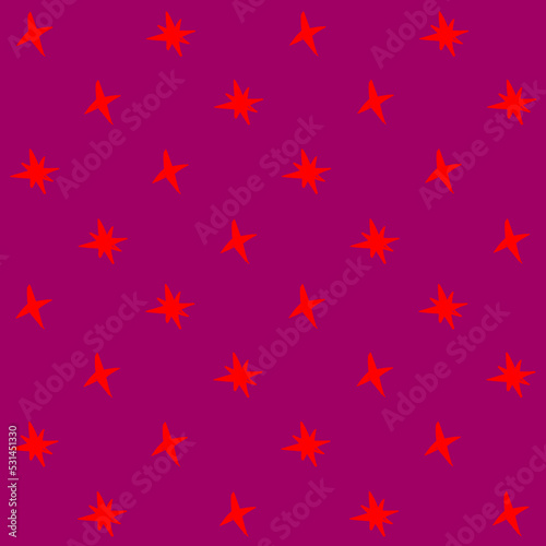 Hand Drawn Star Seamless Pattern