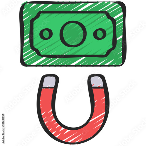 Money Magnet Icon