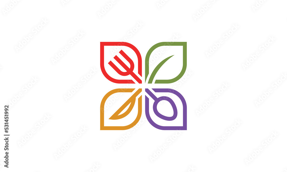 food vector logo design food vector logo design
