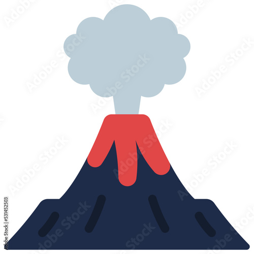 Volcano Eruption Icon