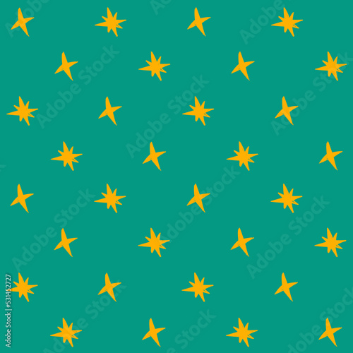 Hand Drawn Star Seamless Pattern