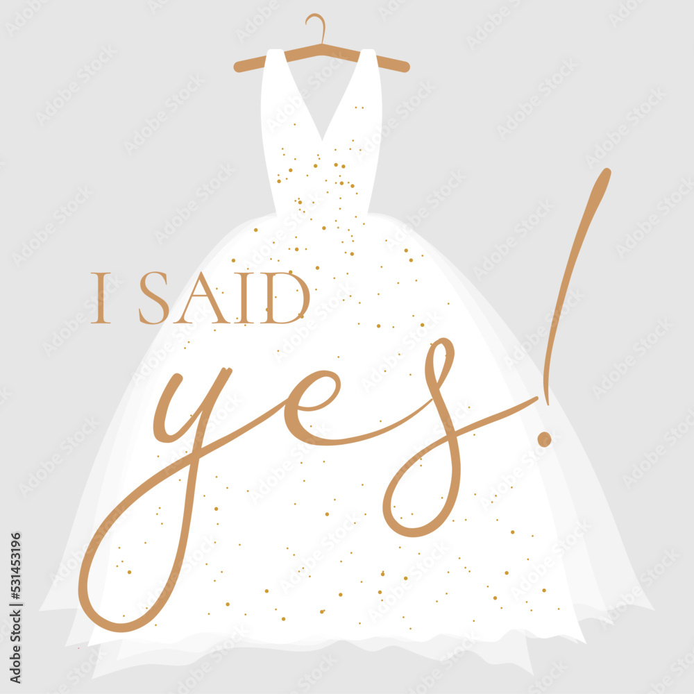 She said yes to the dress online