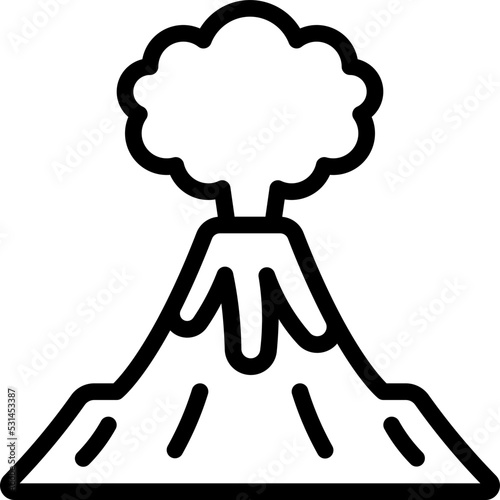 Volcano Eruption Icon
