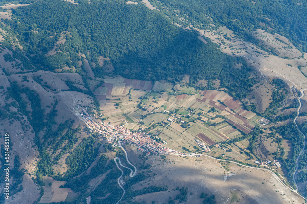 Termine village aerial, Italy