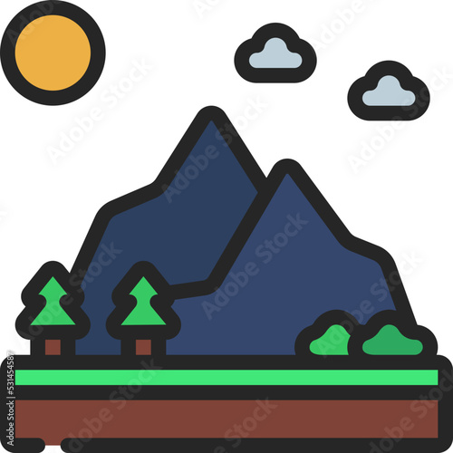 Mountain Range Icon