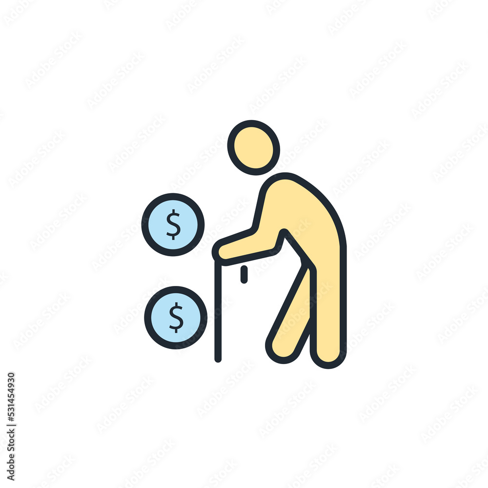 retirement planning icons symbol vector elements for infographic web retirement planning icons symbol vector elements for infographic web