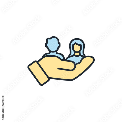 social security icons  symbol vector elements for infographic web