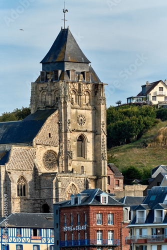 The church of St. Jacques in Le Treport, Seine-Maritime department in Normandy, France. photo