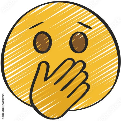Hand Over Mouth Icon