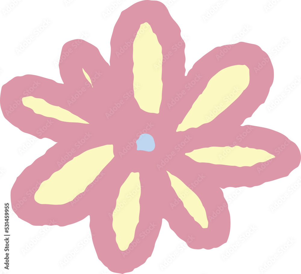 Dasiy Flower Hand Drawn Clipart
