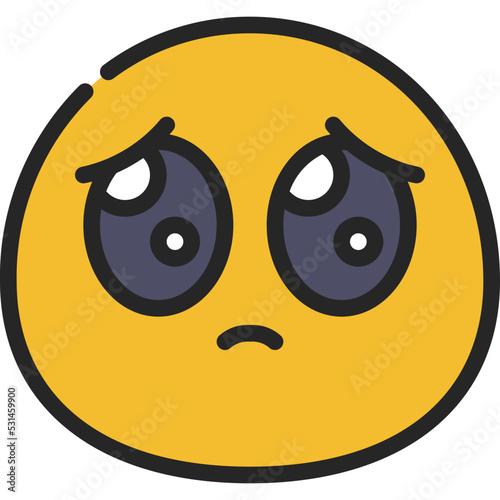 Cute Sad Icon