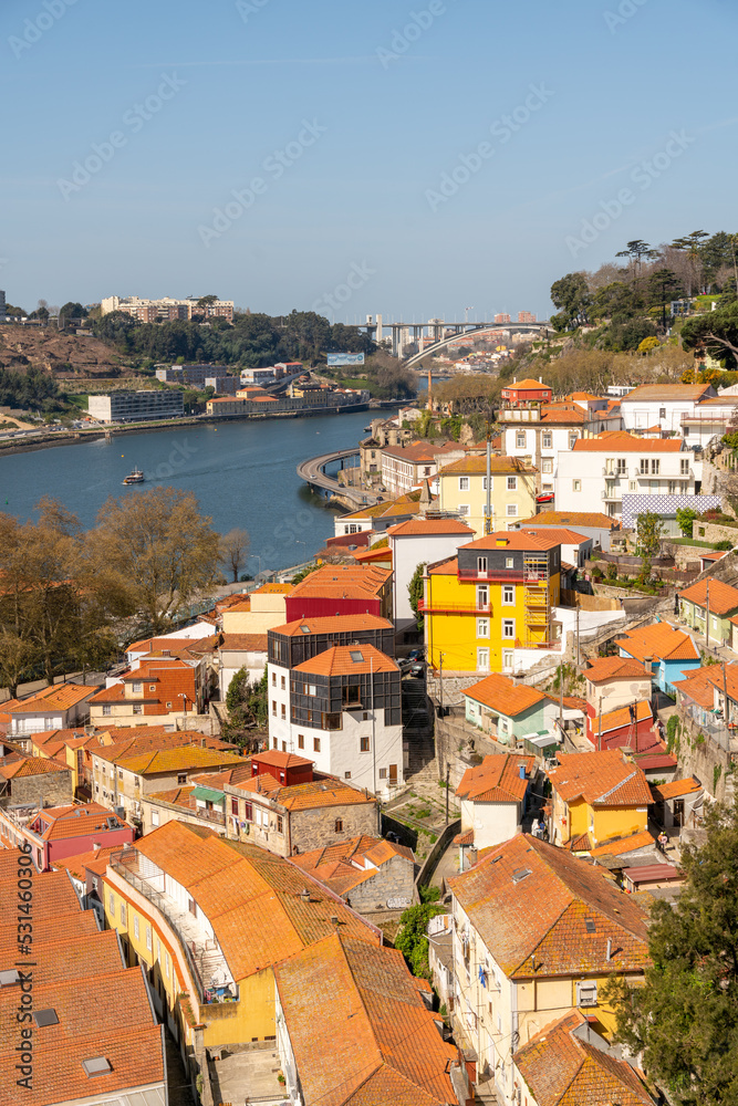 Vue sur le Douro de Porto, Portugal
