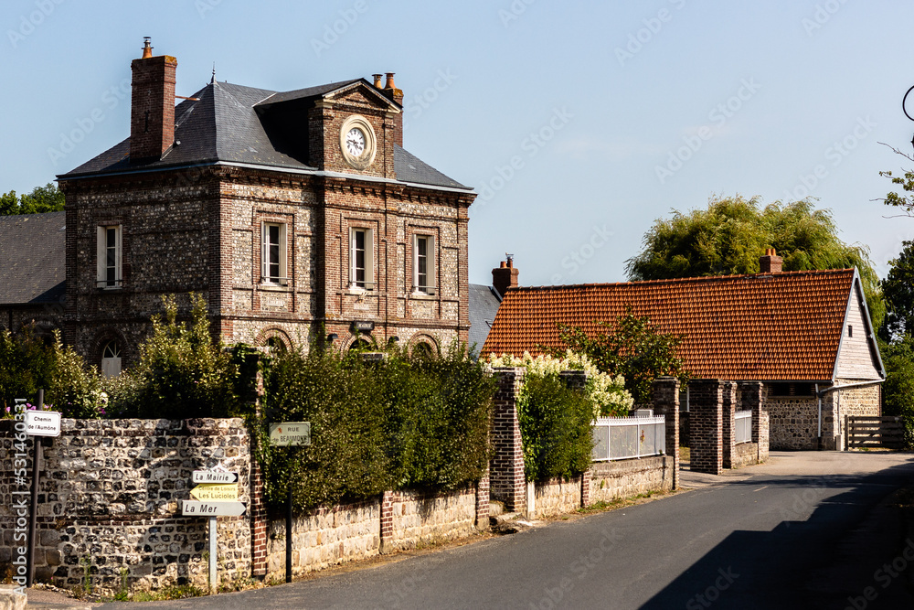 Buildings of Sotteville sur Mer, Normandie, France