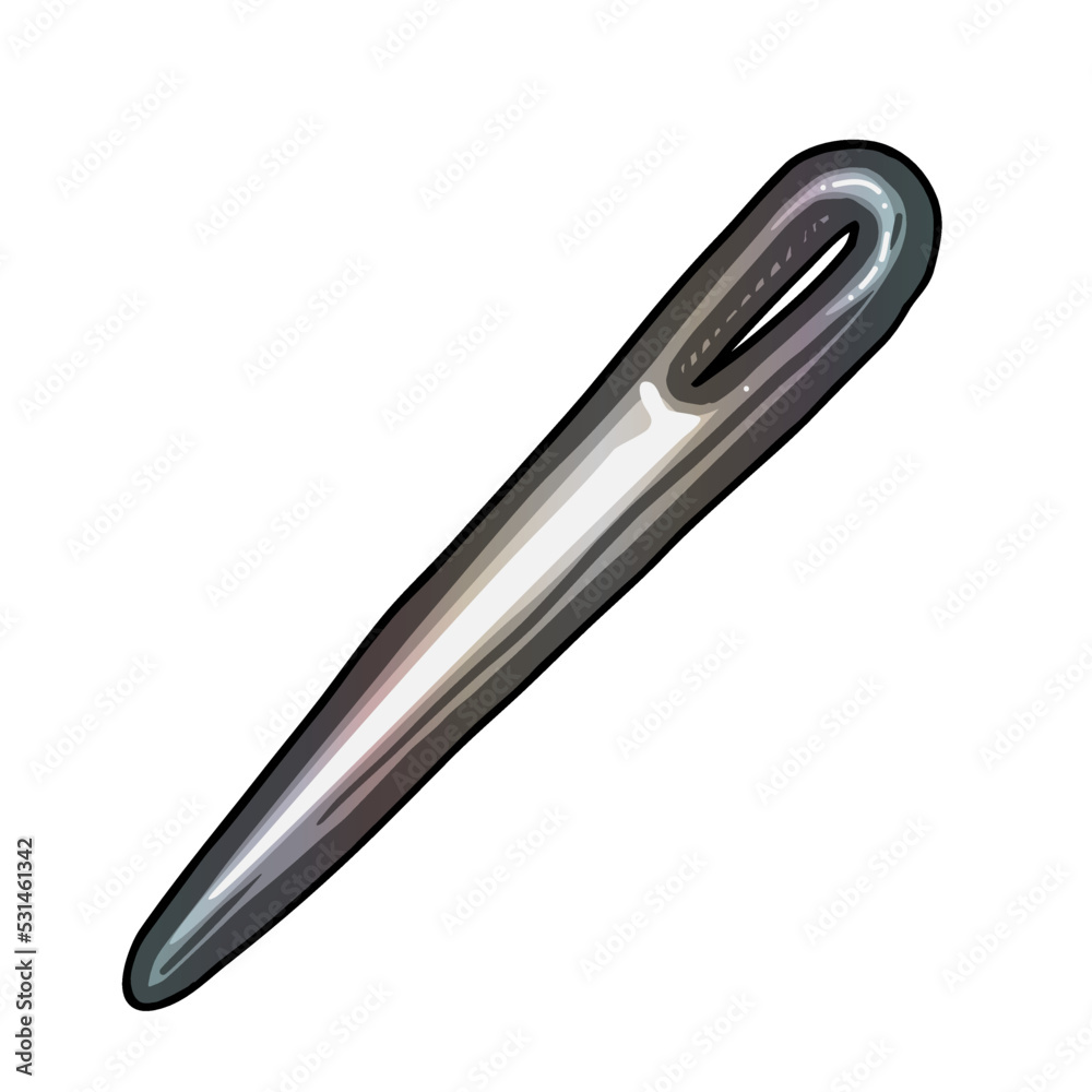Needle vector illustration isoleted on white background Needle vector illustration isoleted on white background