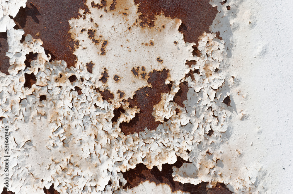 Naklejka premium An old, rusty and dirty surface