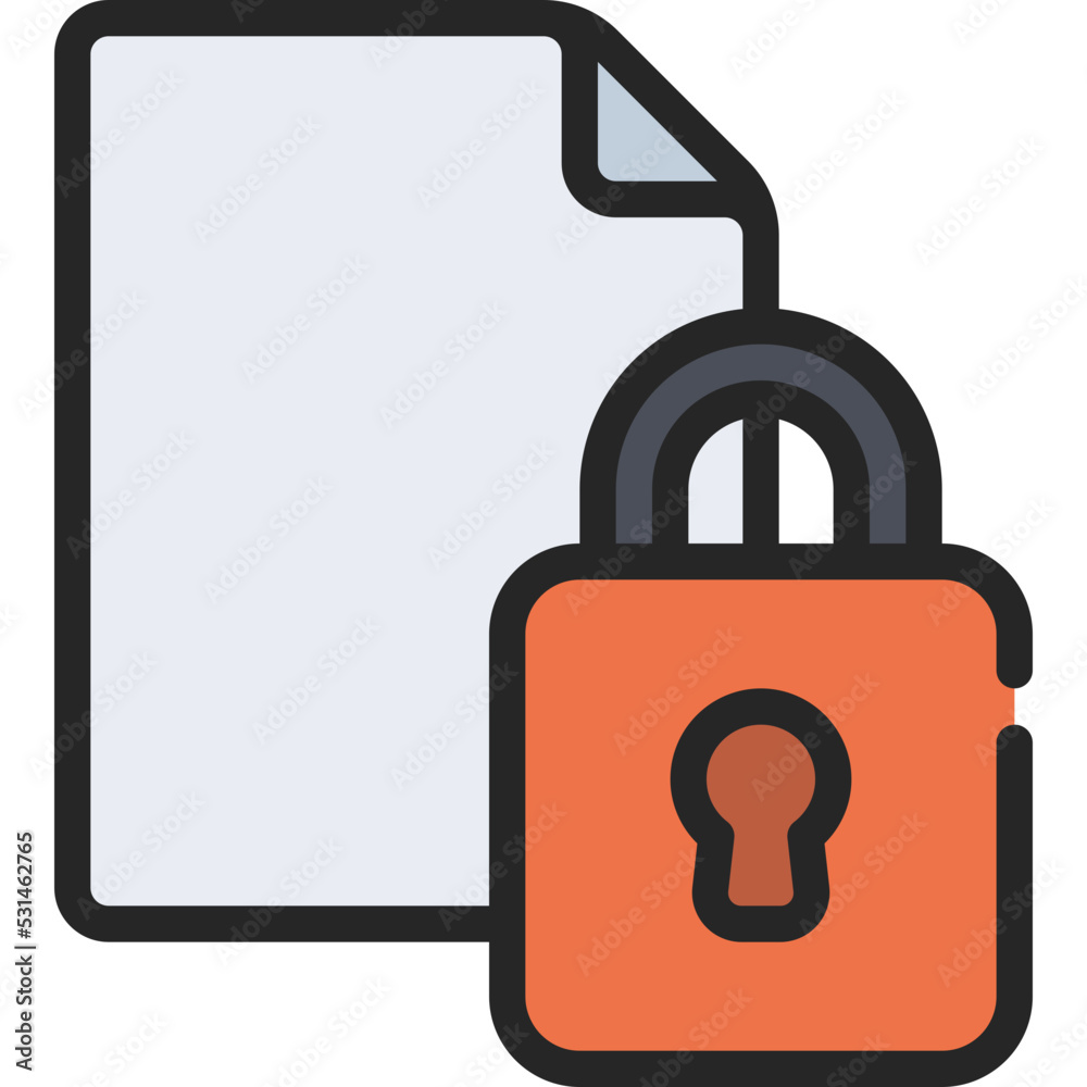 Locked Document Icon Locked Document Icon