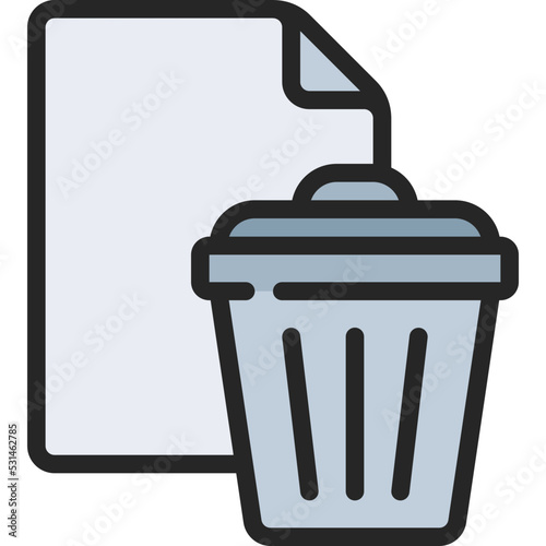 Trash Document Icon