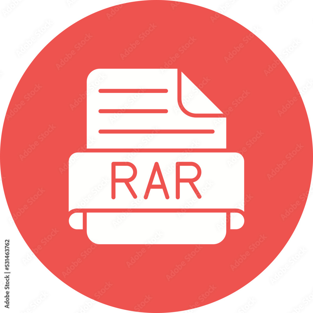 Rar Multicolor Circle Glyph Inverted Icon Rar Multicolor Circle Glyph Inverted Icon