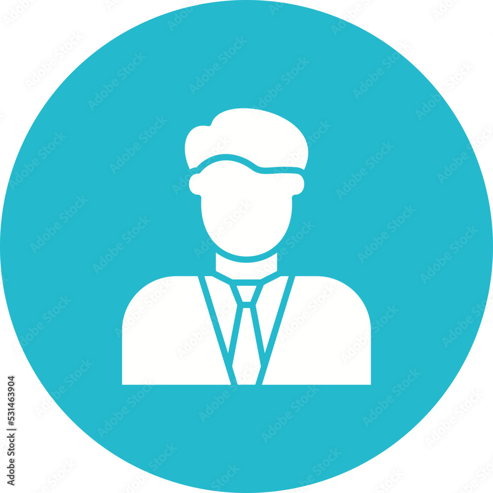 Accountant Multicolor Circle Glyph Inverted Icon Accountant Multicolor Circle Glyph Inverted Icon