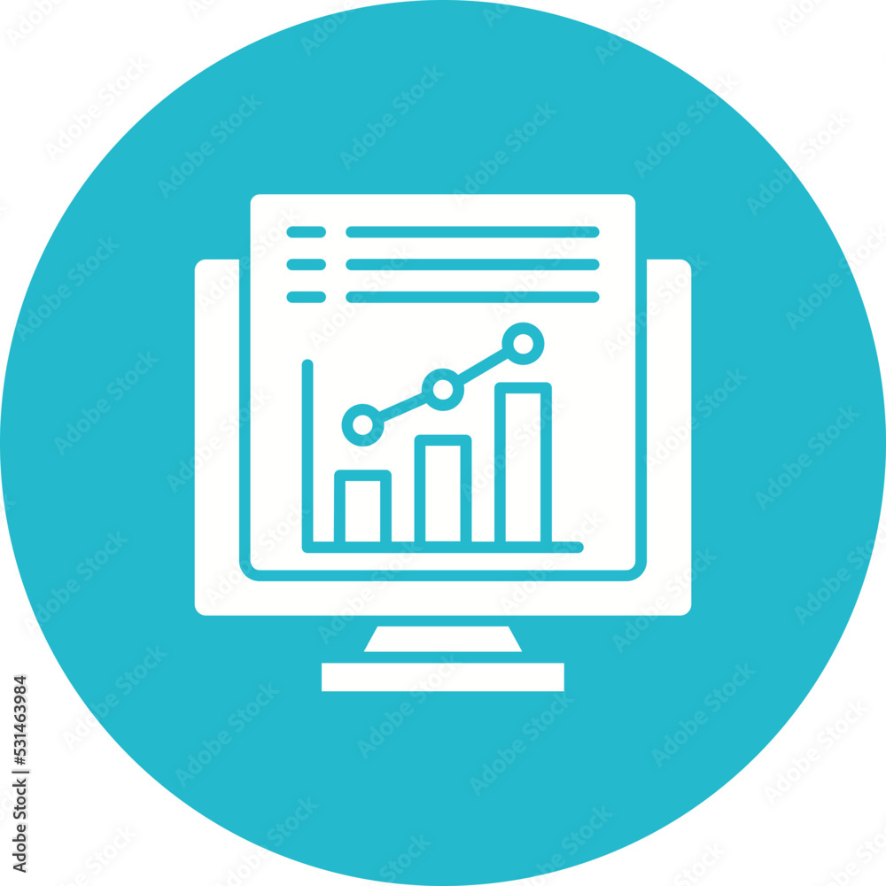 Statistics Multicolor Circle Glyph Inverted Icon Statistics Multicolor Circle Glyph Inverted Icon