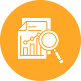 Data Analysis Multicolor Circle Glyph Inverted Icon