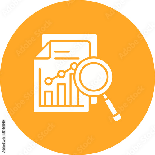 Data Analysis Multicolor Circle Glyph Inverted Icon