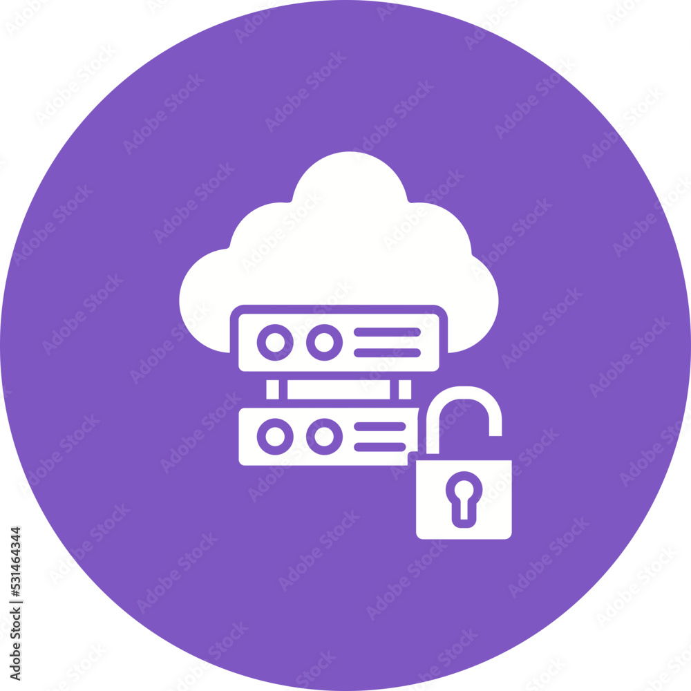 Unsecure Multicolor Circle Glyph Inverted Icon Unsecure Multicolor Circle Glyph Inverted Icon