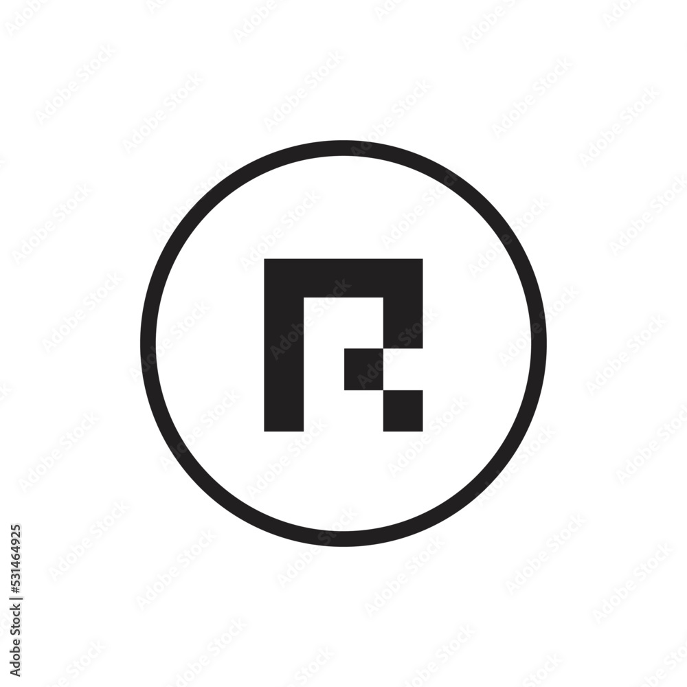 Abstract letter R logo monogram, modern alphabet R logo icon Abstract letter R logo monogram, modern alphabet R logo icon