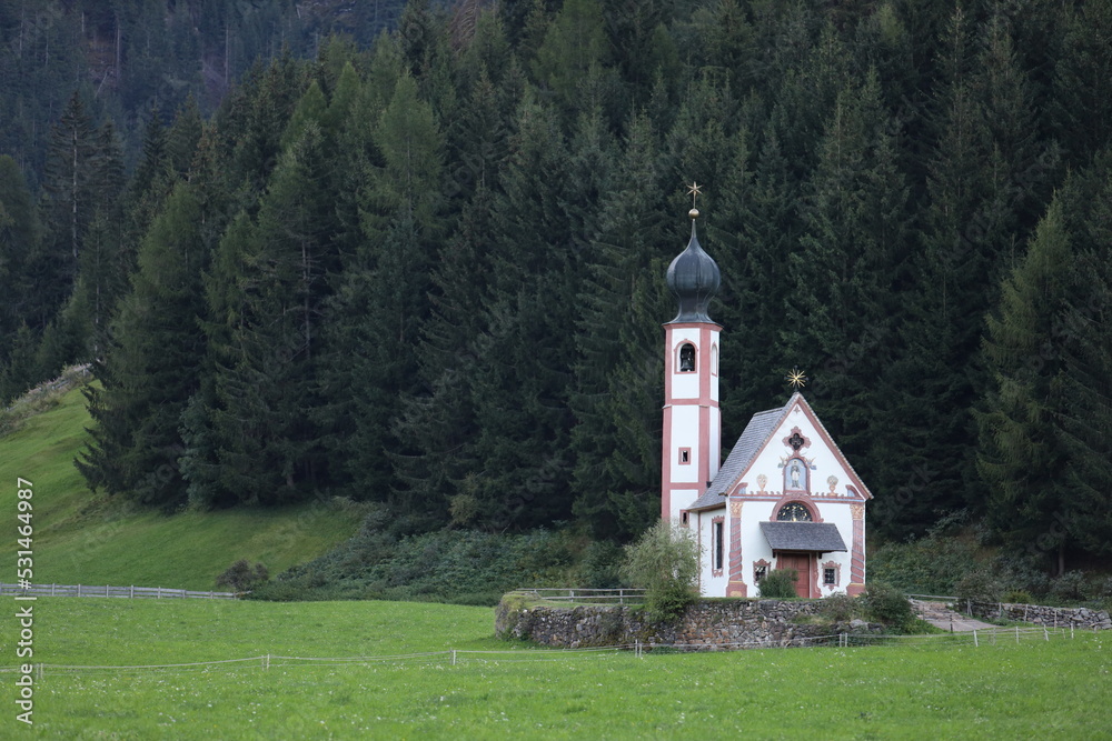 church in the mountains, San Giovanni in Ranui, Alto Adige