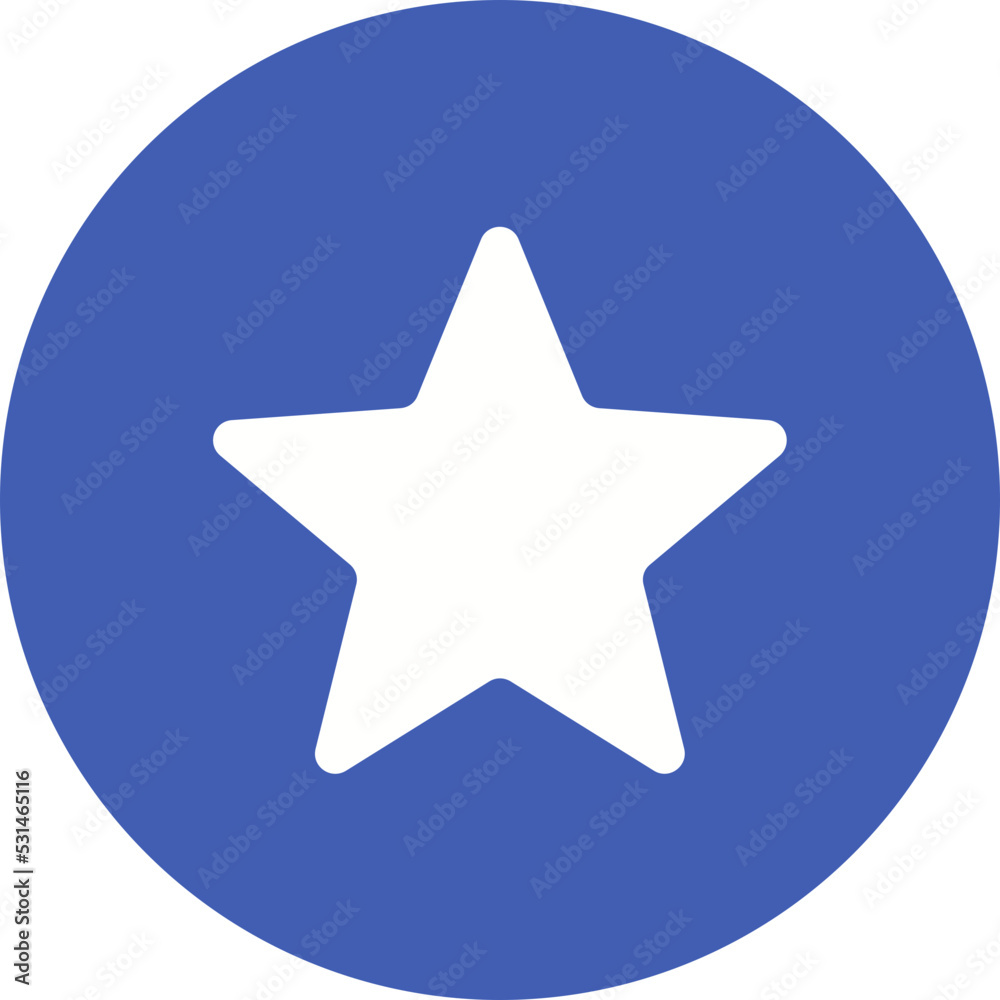 Star Multicolor Circle Glyph Inverted Icon Star Multicolor Circle Glyph Inverted Icon