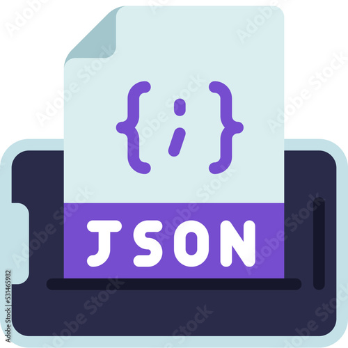 JSON File Mobile Icon