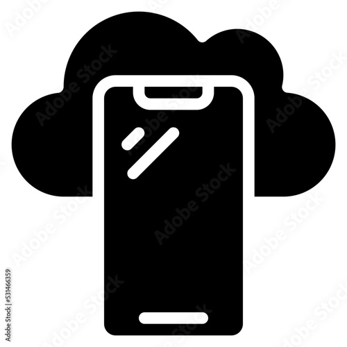 Mobile Cloud Icon